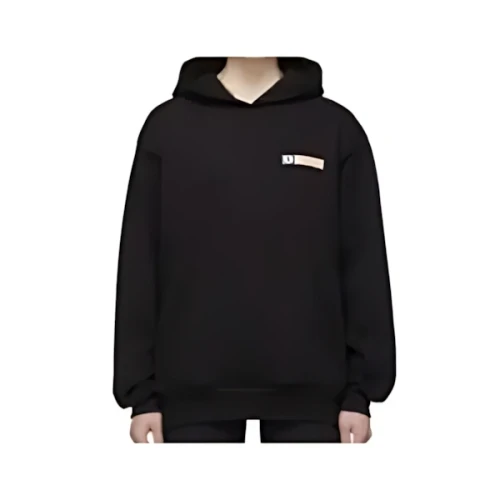 Sporty & Rich ブラックロゴフーディ