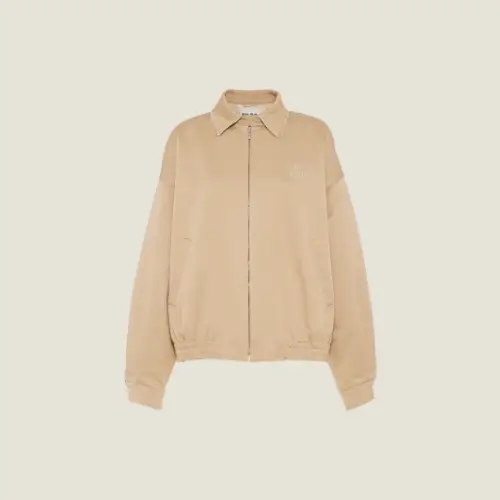 MIU MIU Oversized chino blouson jacket
