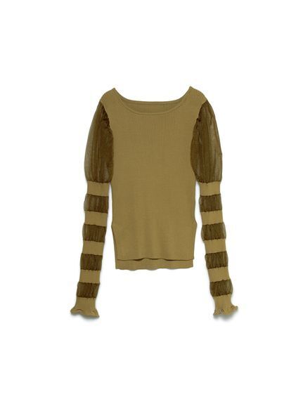 SORIN Sheer & Rib Mix Top