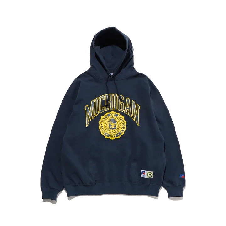 RUSSELL "University of Michigan" Bookstore Sweat Pullover Hoodie