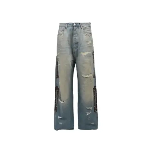 AMIRI BONES STUDDED BAGGY JEAN