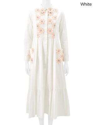Chesty Flower Lace Shirt Onepiece