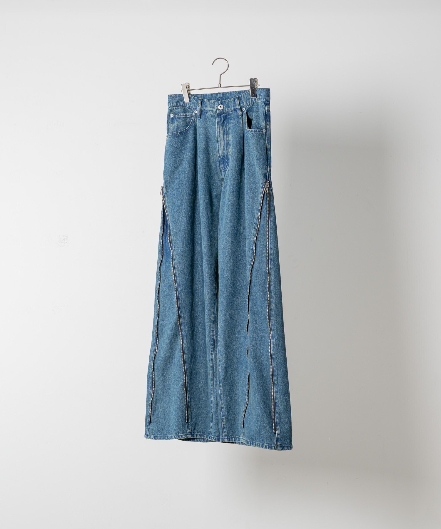 soerte 3WAY SIDE-ZIP BUGGY DENIM PANTS