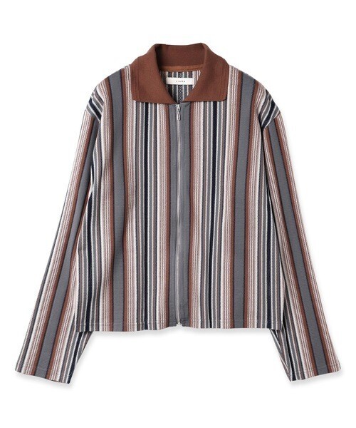 Jieda STRIPE SHIRT CARDIGAN