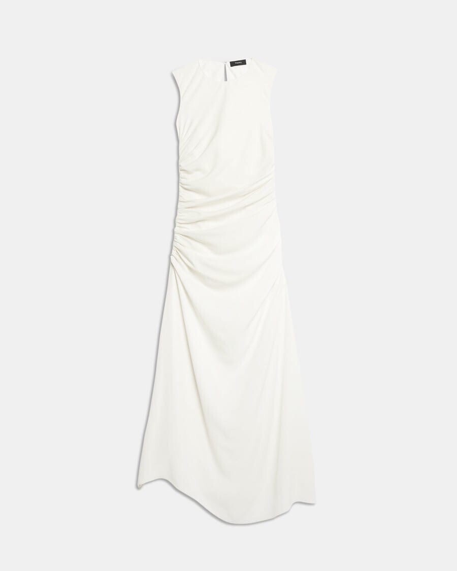 Theory Twisted Dress in Stretch Silk