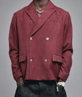 ANDER HUNK Studs Design Tailored Jacket