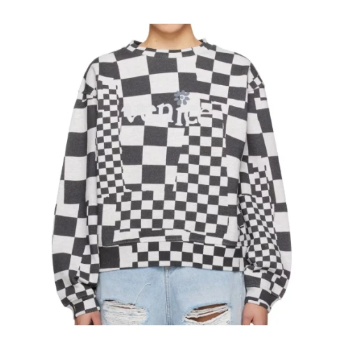 ERL VENICE CHECKER CREWNECK KNIT