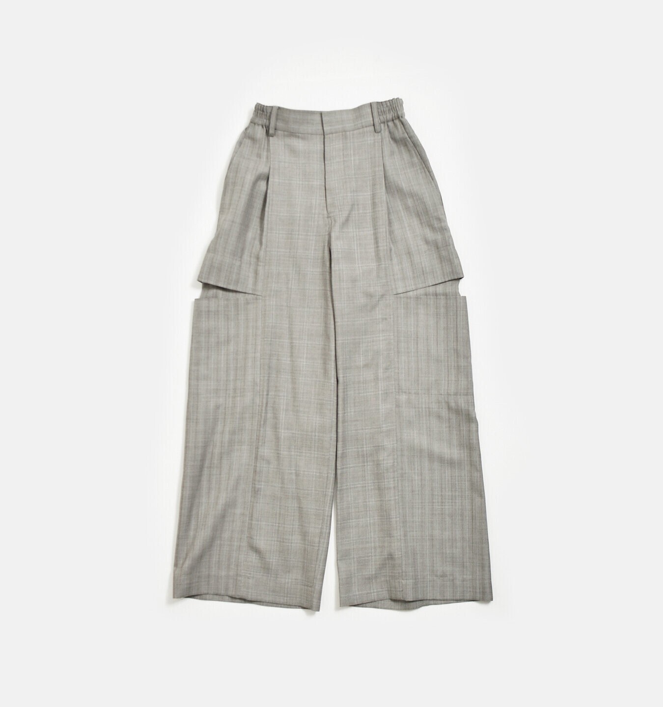 beautiful people wool silk suiting trompeloeil bowpants 1616105006