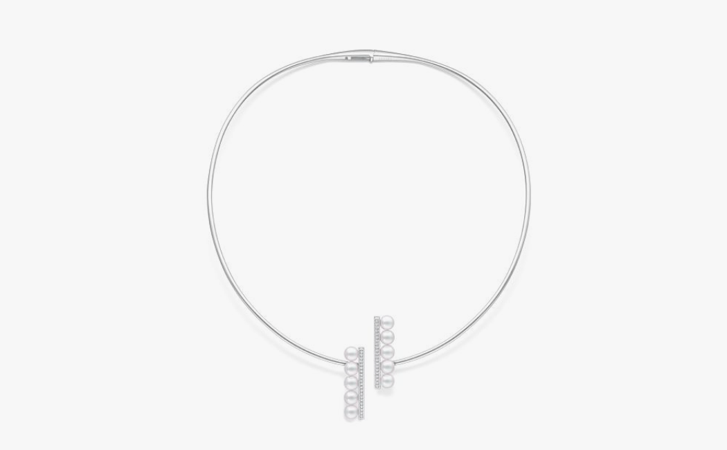 TASAKI バランス パラレル ダイヤモンド パヴェ ネックレス