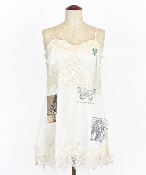 rurumu: collage slip dress