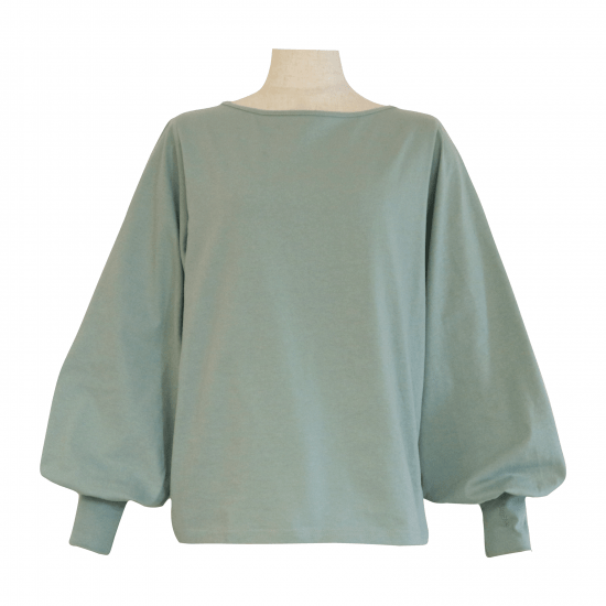 BayBee volume sleeve tops(dusty blue)