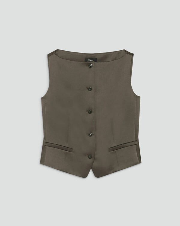Theory Base Satin Boat Neck Vest