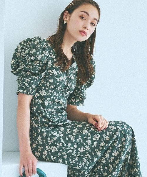 mysty woman パワショルエンパイアワンピース
