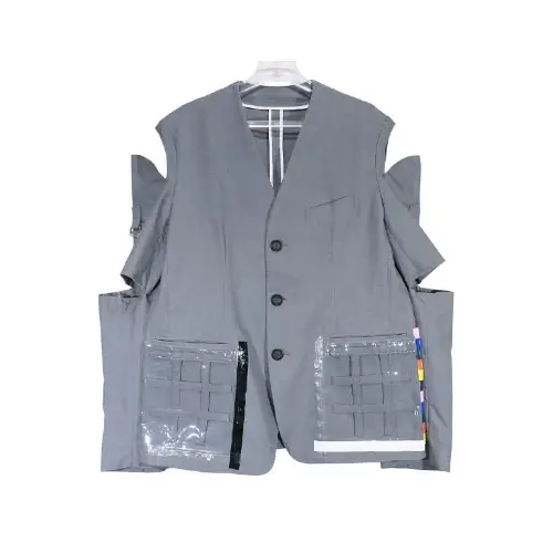 TAKAHIROMIYASHITATheSoloist. THREE-WAY COLLARLESS JACKET