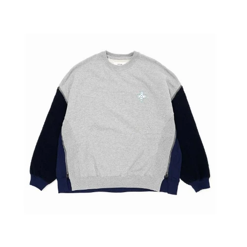 FACETASM FLEECE ZIPPER SWEAT