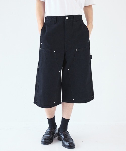 JieDa 別注 OW DOUBLE KNEE DENIM SHORTS