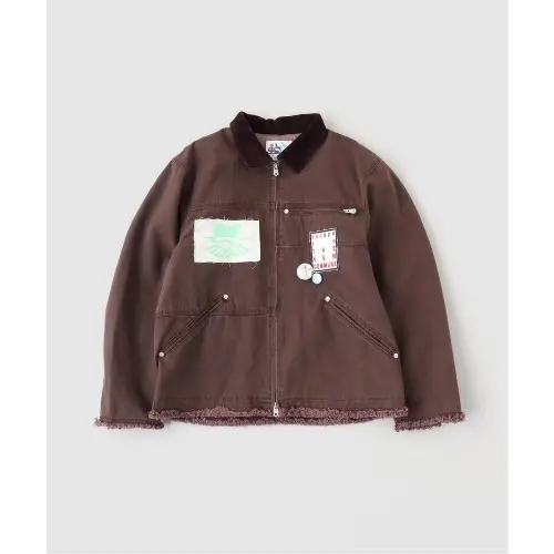 FAKE AS FLOWERS PATCHED ACTIVE JACKET