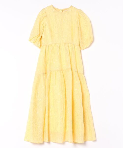 troisiemeCHACO 【chaco】ふくれジャガード ワンピース