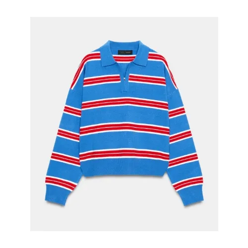 ZARA ストライプ柄ポロニット