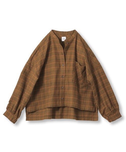 avecmoi チェックのネルシャツ