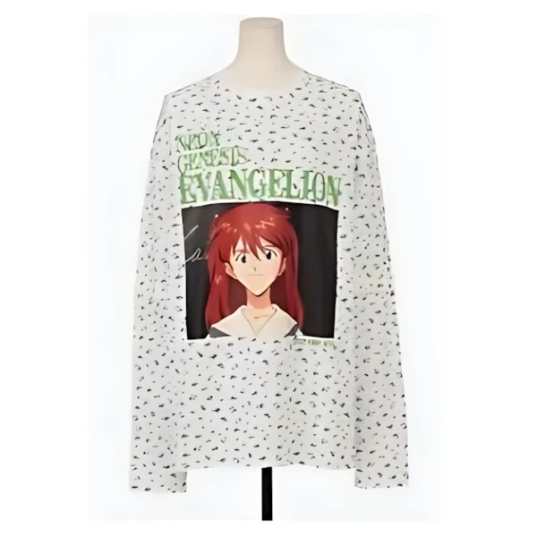 little sunny bite evangelion floral fake layered long tee
