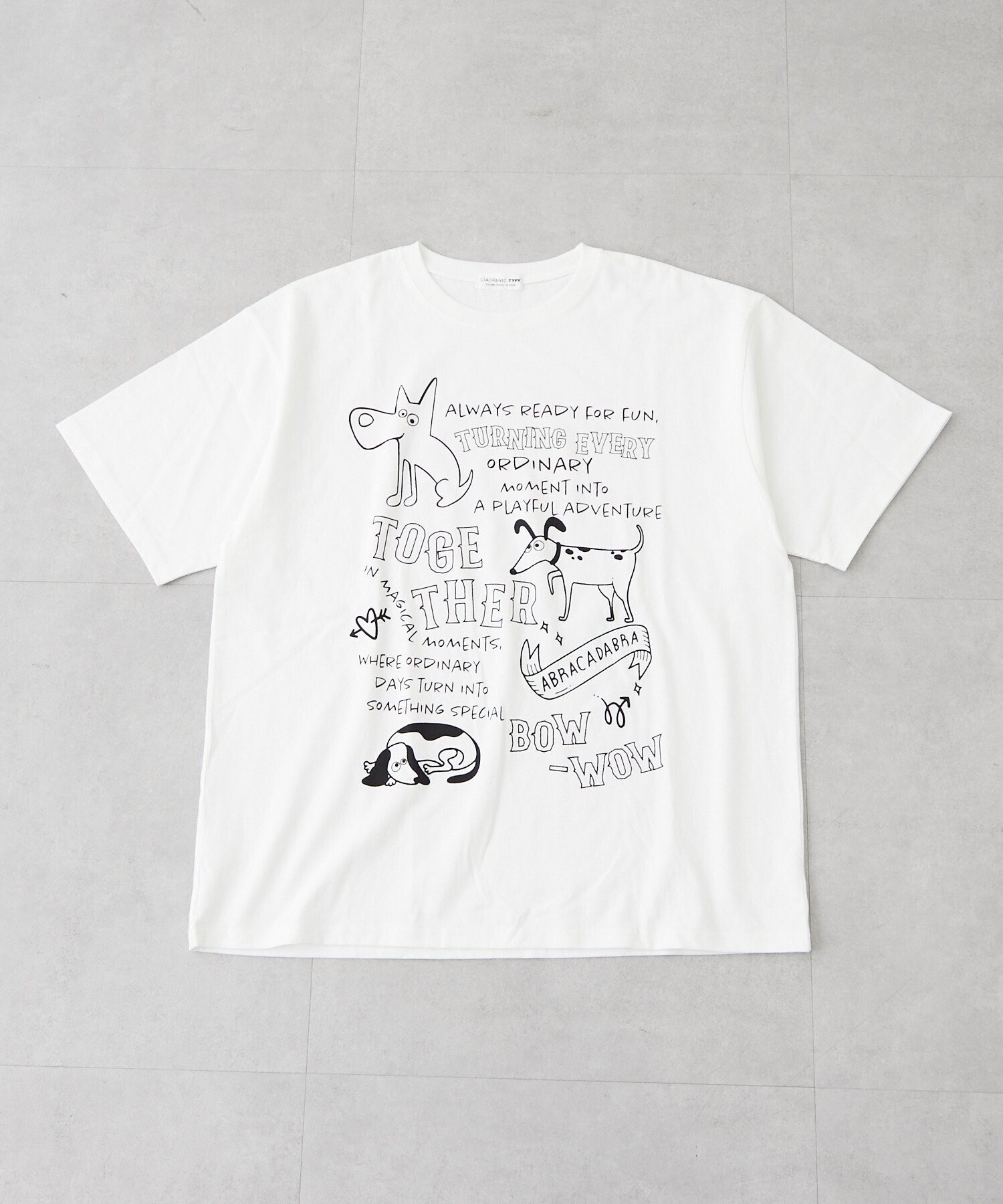 CIAOPANIC TYPY 【UNISEX】アソート落書きBIGロゴTEE