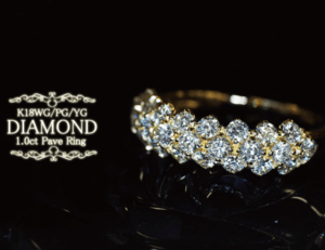 Sweets Jewelry Market 【sj01370】K18WG、K18PG、K18YG ダイヤモンド1.00ct リング