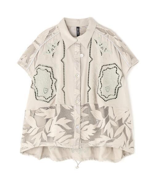 AULA AILA CUTWORK EMBROIDERED SHIRT