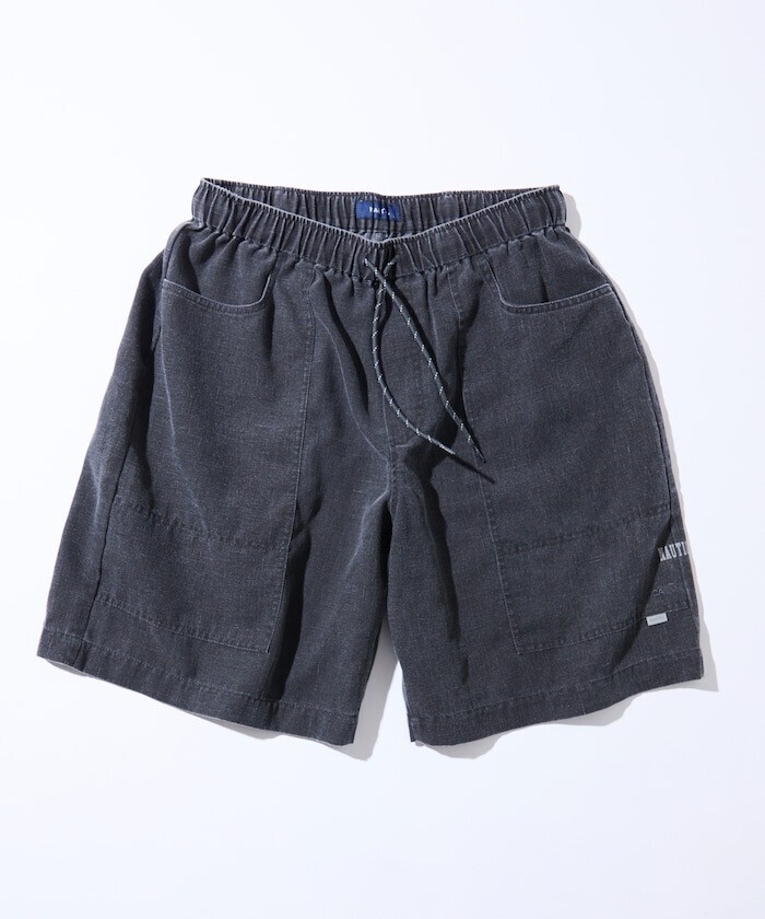 NAUTICA ワイドシルエット フェード加工 スピンドル イージーショートパンツ