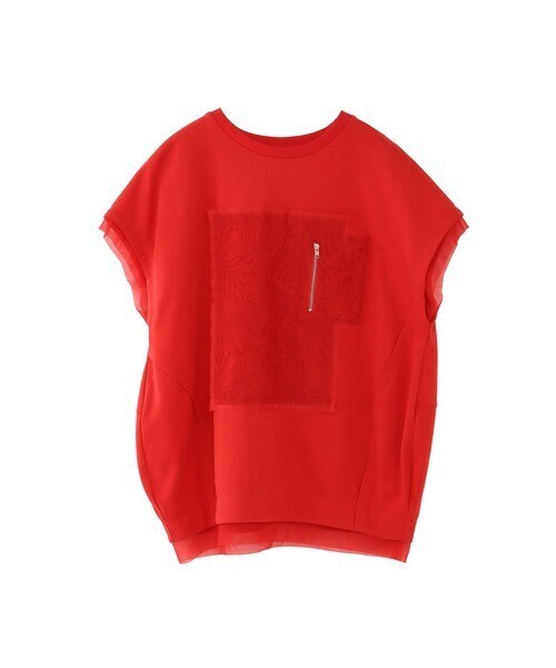 AULA AILA レースコンビネーションTシャツ