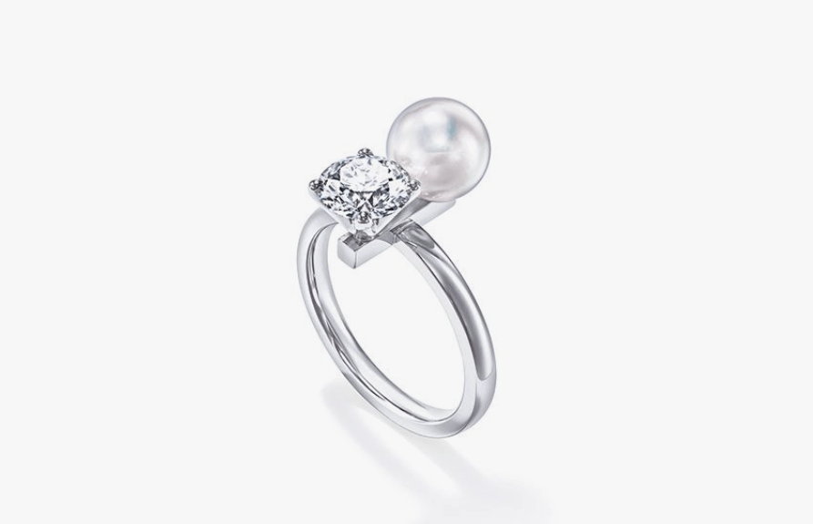 TASAKI バランス デュオ パール アンド ダイヤモンド リング
