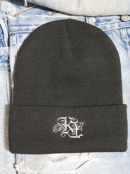 BLACK FRUIT “BKFR” FRONT EMBROIDERY KNIT CAP