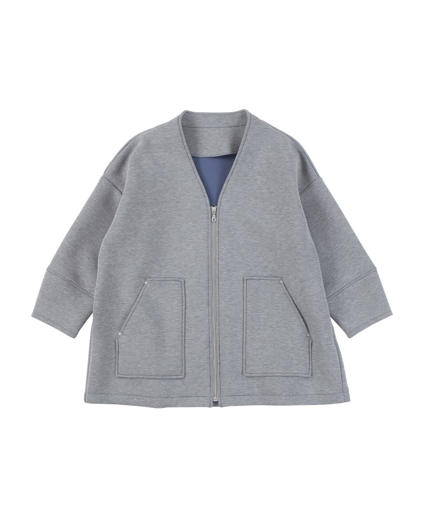 Hush Puppies ダンボールニット前ジップコート