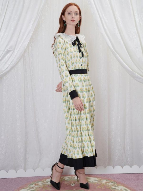 sister jane Sister Jane Knick Knack Pleated Midi Dress