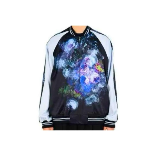 LAD MUSICIAN REVERSIBLE SATIN FLOWER BLOUS