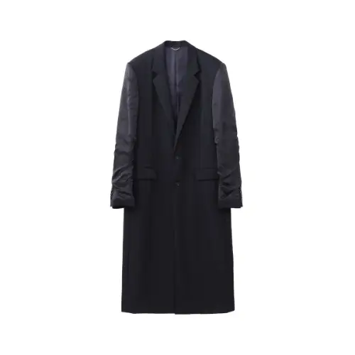 JOHN LAWRENCE SULLIVAN DOESKIN INSIDE OUT SLEEVE SINGLE CHESTERFIELD COAT
