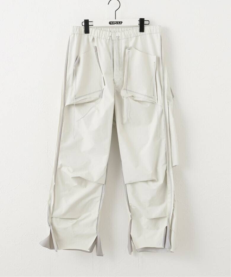 SULVAM CUTTING TUCK PANTS
