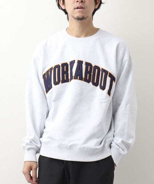 WORK ABOUT COLLEGE SWEAT カレッジスウェット カレッジロゴ