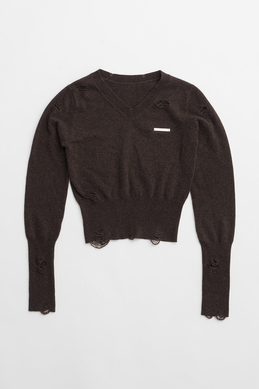 PRANK PROJECT カシミヤブレンドダメージニット / Cashmere Blend Damaged Knit