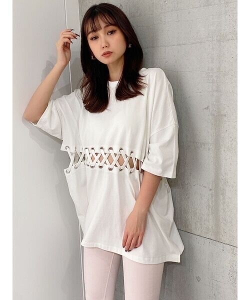 GYDA 2WAYウエストレースアップシャツ