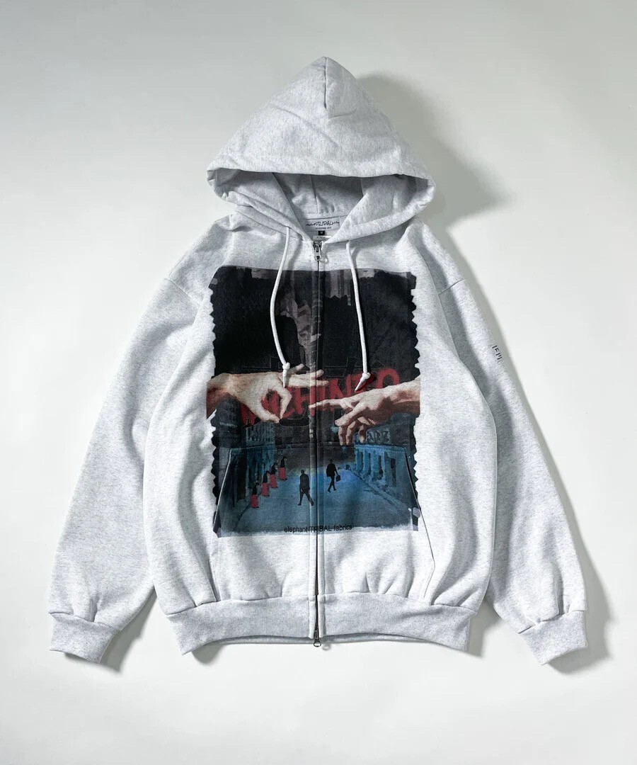 elephant TRIBAL fabrics Graphic Zip Up Hoodie