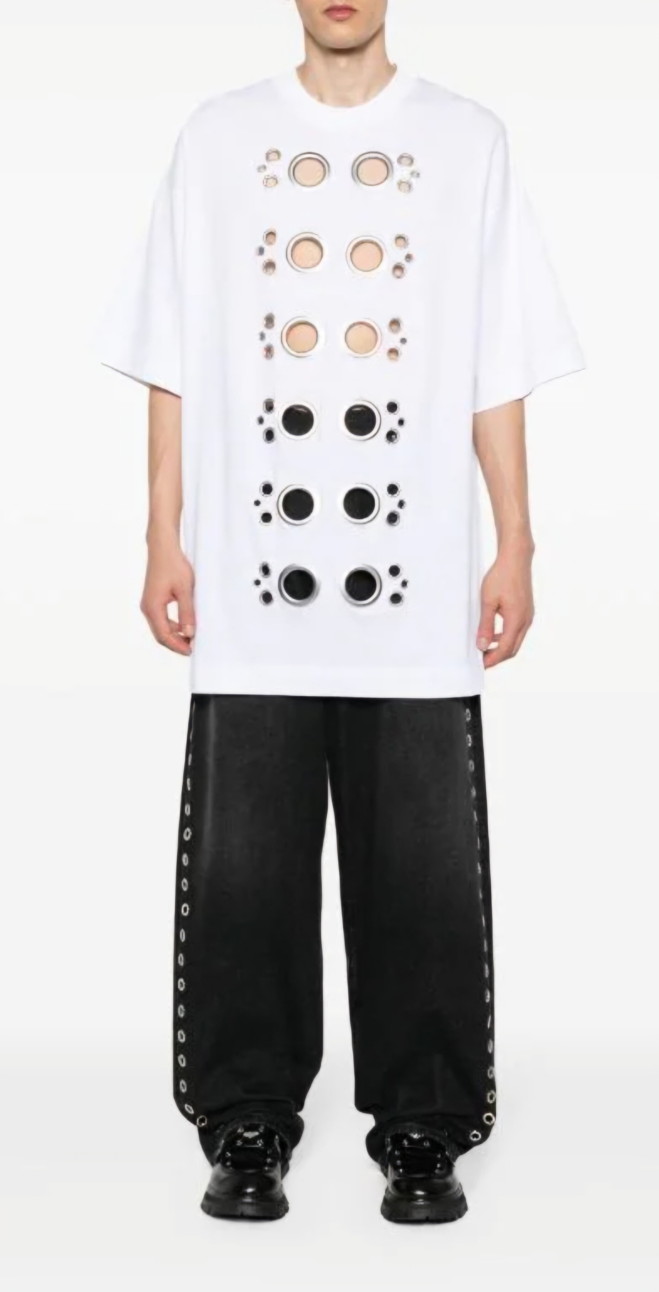 GIVENCHY Eyelet-embellished T-shirt