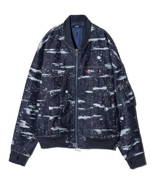 glamb Splash Jacquard Denim MA-1