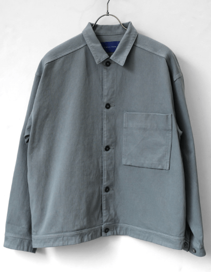 CURLY KNIT DENIM TRUCKER JACKET
