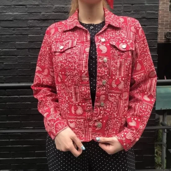 PUNK CAKE Paisley Jacket RED