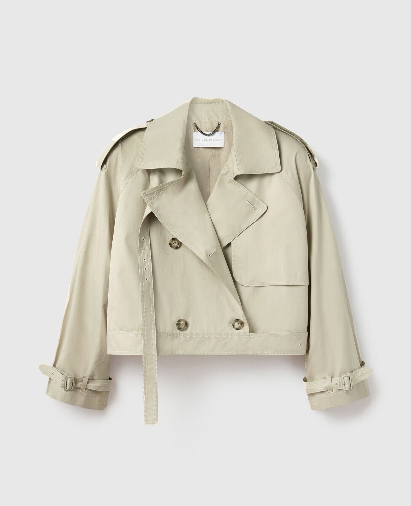 Stella McCartney クロップド ベルト ディテール トレンチ ジャケット