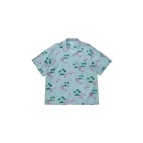 BEDWIN & THE HEARTBREAKERS S/S OPEN COLLAR ALOHA SHIRT "ROGERS"