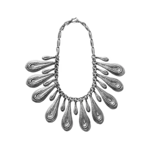 JULIUS 077ACU17 Silver / Dualflow Anima Necklace Ver.1