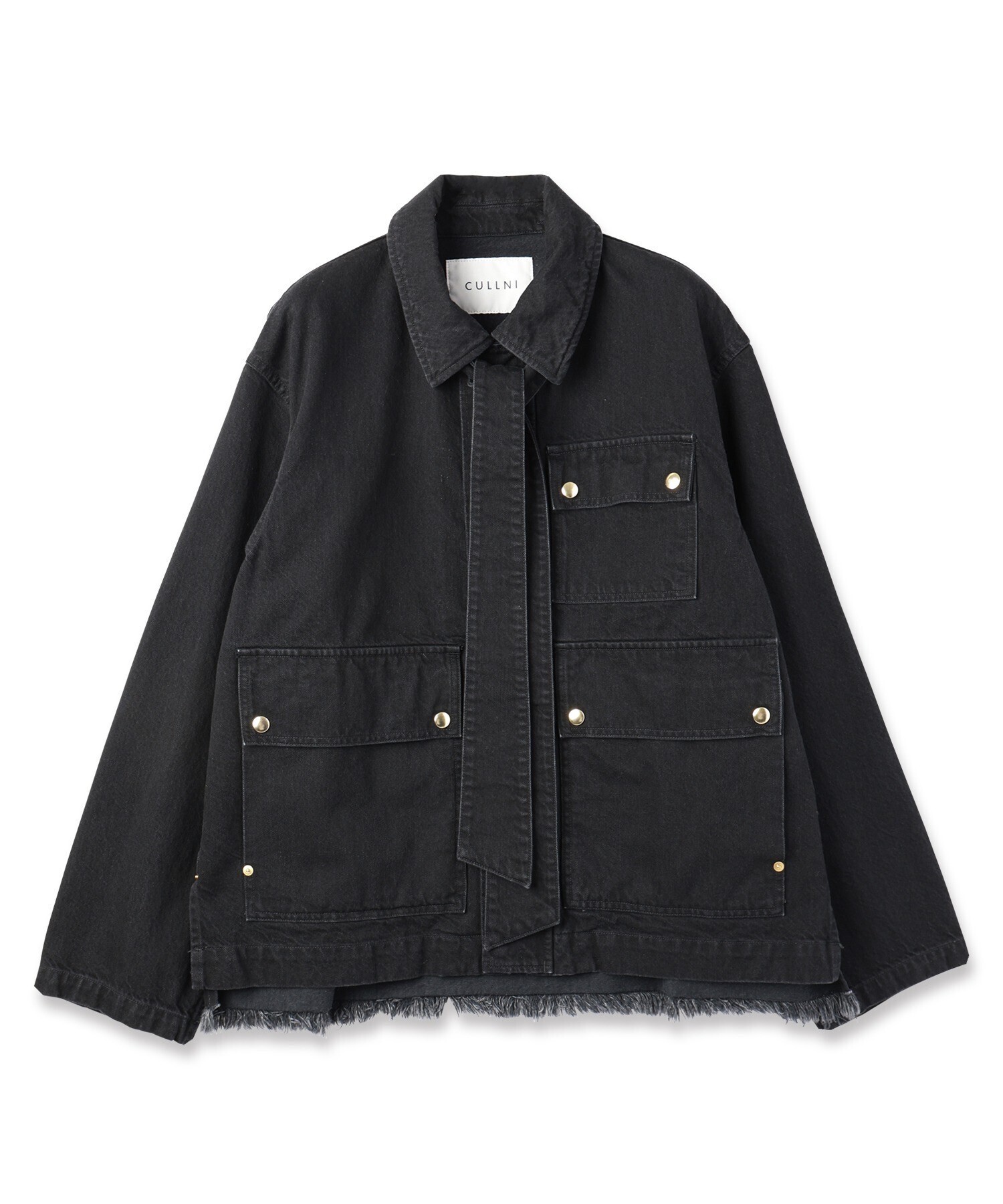CULLNI Big Flap Pocket Bow Tie Denim Jacket