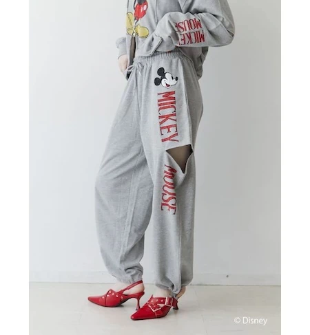 jouetie ロゴスリットスウェットパンツ